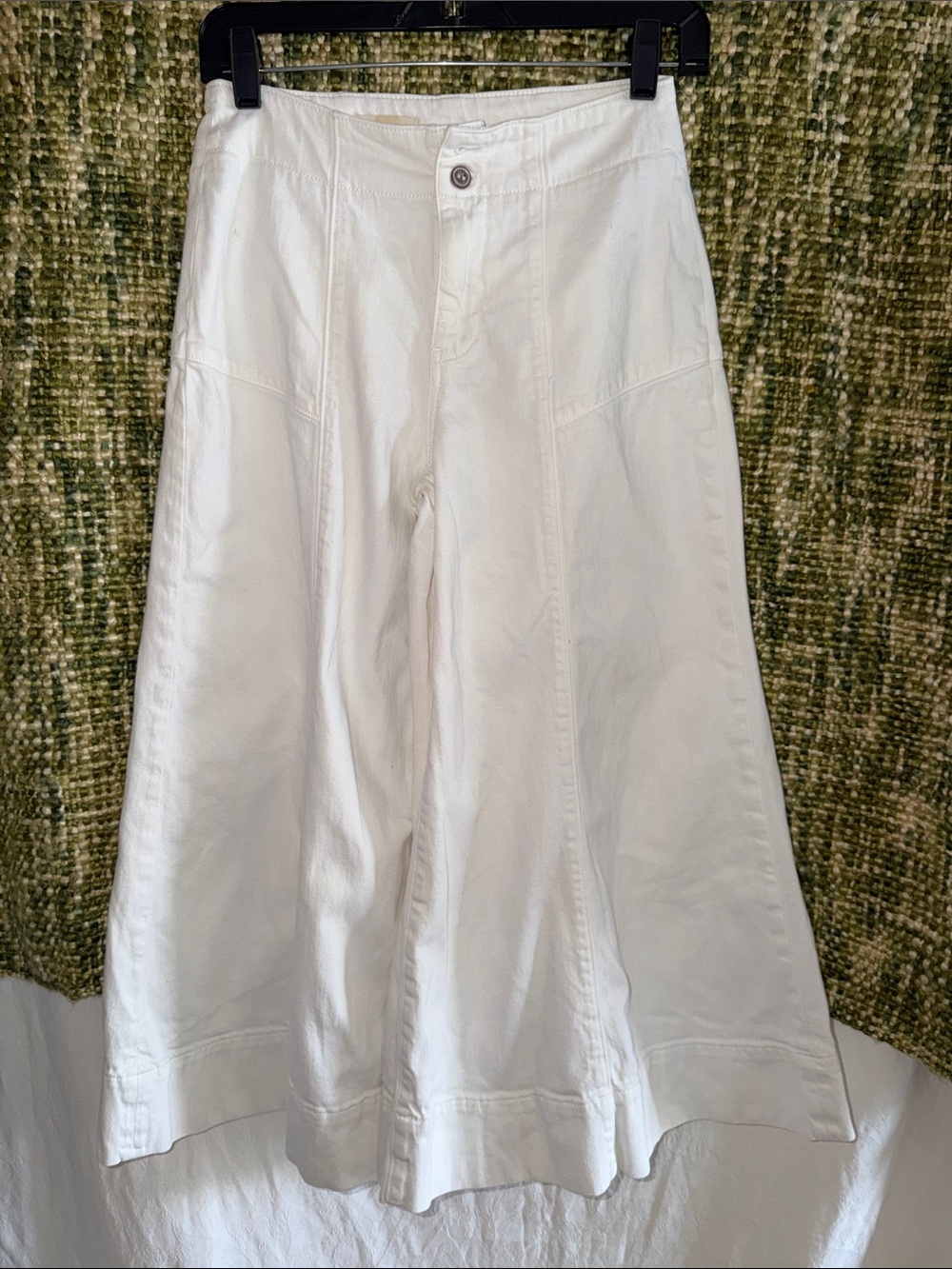 Pilcro Corset High-Rise Crop Culotte Jeans Sz 25 - Picture 7 of 10